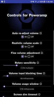 Emulate Android APK Controls for Poweramp