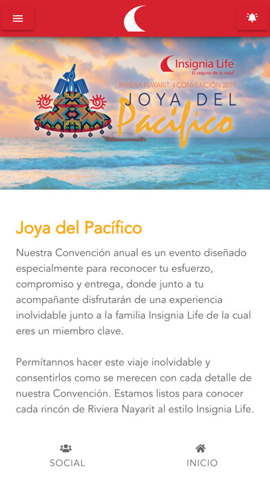 Emulate iPhone app Convención Insignia Life 2020 using MyAndroid