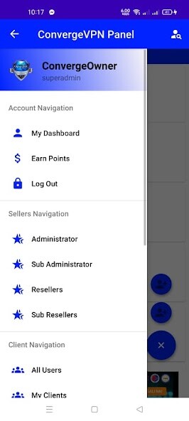 Run android online APK ConvergeVPN Panel from MyAndroid or emulate ConvergeVPN Panel using MyAndroid