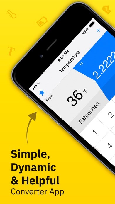 Emulate iPhone app Conversion Calculator Units using MyAndroid