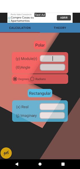 Run android online APK Conversor Retangular/Polar from MyAndroid or emulate Conversor Retangular/Polar using MyAndroid