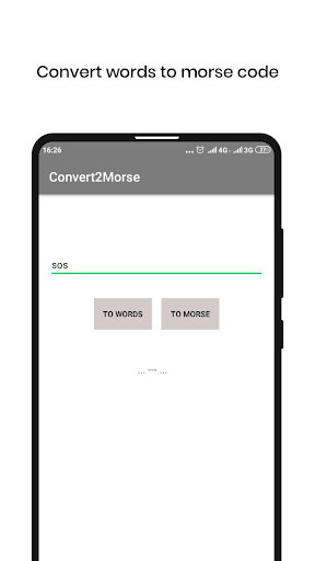 Run android online APK Convert2Morse from MyAndroid or emulate Convert2Morse using MyAndroid Run android online APK Convert2Morse from MyAndroid or emulate Convert2Morse using MyAndroid