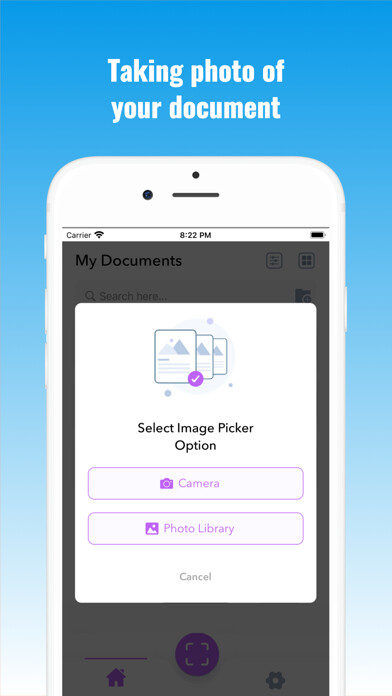 Emulate iPhone app Converter Scanner Photo to PDF using MyAndroid