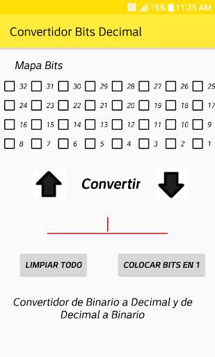 Run android online APK Convertidor de Bits a Decimal from MyAndroid or emulate Convertidor de Bits a Decimal using MyAndroid Run android online APK Convertidor de Bits a Decimal from MyAndroid or emulate Convertidor de Bits a Decimal using MyAndroid