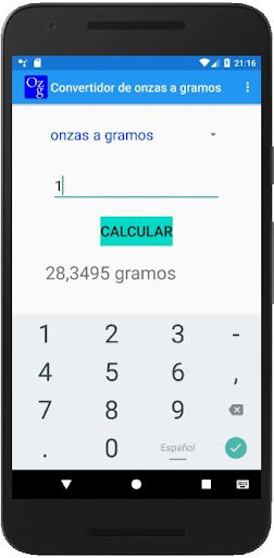 Run android online APK Convertidor de onzas a gramos from MyAndroid or emulate Convertidor de onzas a gramos using MyAndroid Run android online APK Convertidor de onzas a gramos from MyAndroid or emulate Convertidor de onzas a gramos using MyAndroid