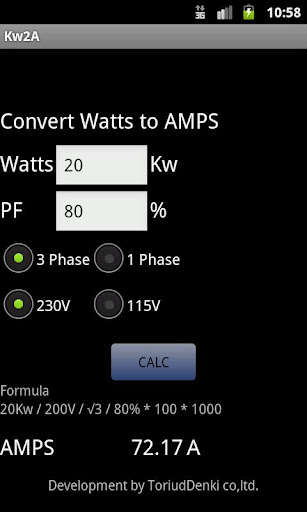 Run android online APK Convert Watts to AMPS from MyAndroid or emulate Convert Watts to AMPS using MyAndroid Run android online APK Convert Watts to AMPS from MyAndroid or emulate Convert Watts to AMPS using MyAndroid