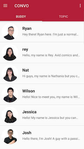 Run android online APK CONVO - Real time English conversation from MyAndroid or emulate CONVO - Real time English conversation using MyAndroid