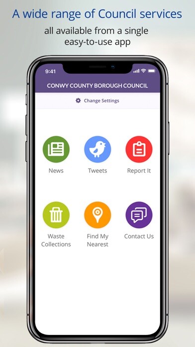 Emulate iPhone app Conwy County Borough Council using MyAndroid Emulate iPhone app Conwy County Borough Council using MyAndroid