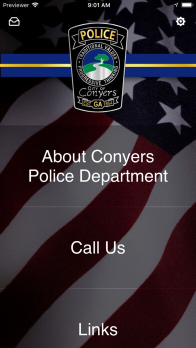 Emulate iPhone app Conyers PD App using MyAndroid