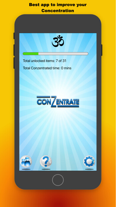 Emulate iPhone app ConZentrate using MyAndroid