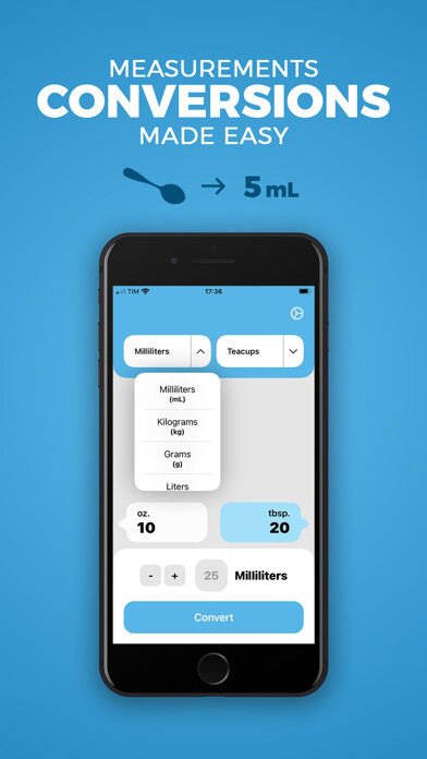 Emulate iPhone app Cook Conversion using MyAndroid
