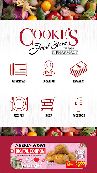 Run android online APK Cookes Food Store from MyAndroid or emulate Cookes Food Store using MyAndroid