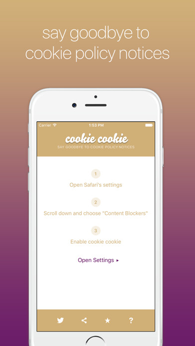 Emulate iPhone app cookie cookie - say goodbye to cookie policy notices using MyAndroid