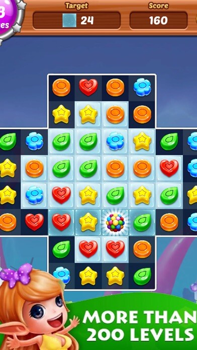 Emulate iPhone app Cookie Puzzle 3 using MyAndroid