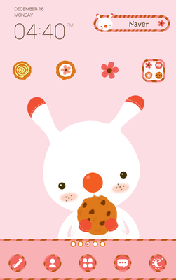 Emulate Android APK cookie rabbit dodol theme Emulate Android APK cookie rabbit dodol theme
