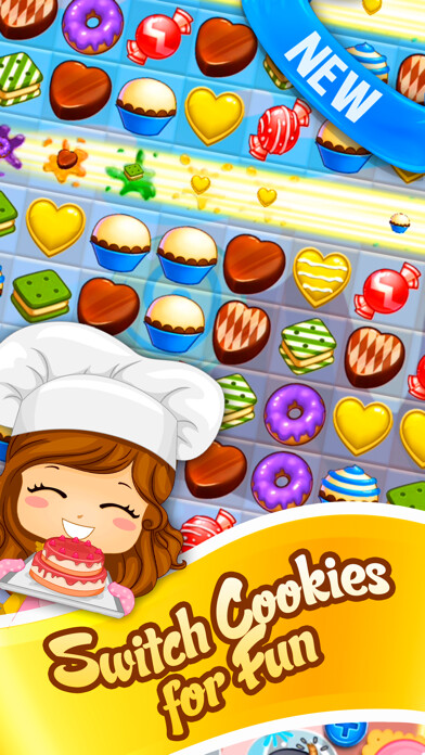 Emulate iPhone app cookie Splash Mania - Match 3 Puzzle game using MyAndroid