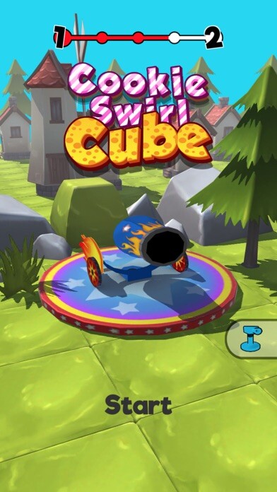 Emulate iPhone app Cookie Swirl Cannon using MyAndroid