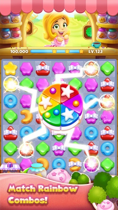 Emulate iPhone app Cookie Yummy - Match 3 Puzzle using MyAndroid