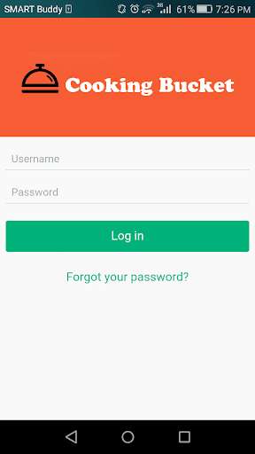Emulate Android APK Cooking Bucket Order Taking