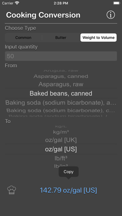 Emulate iPhone app Cooking Conversion using MyAndroid Emulate iPhone app Cooking Conversion using MyAndroid