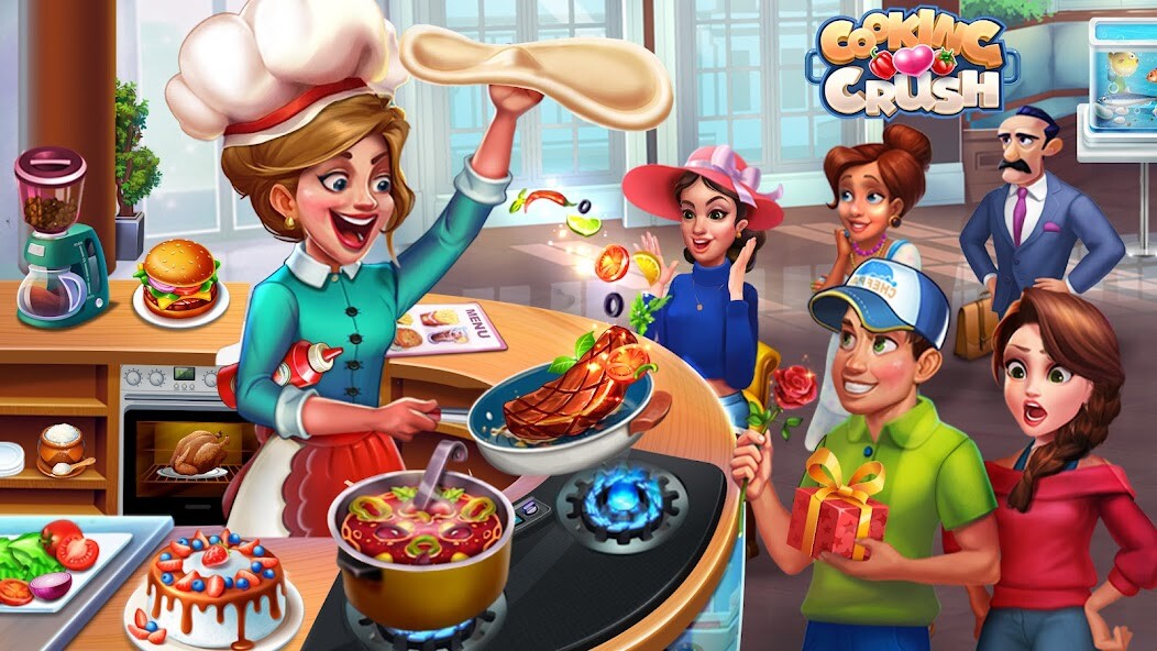 Run android online APK Cooking Crush: cooking games from MyAndroid or emulate Cooking Crush: cooking games using MyAndroid