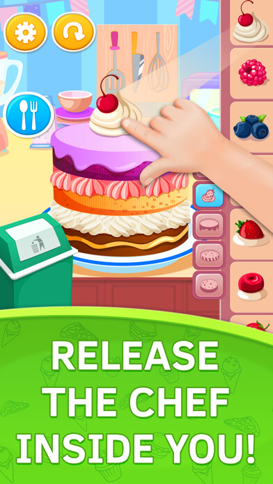 Emulate iPhone app Cooking Games for Toddlers and Kids. Premium using MyAndroid