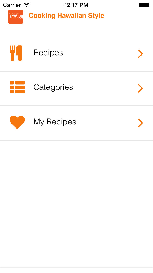 Emulate iPhone app Cooking Hawaiian Style using MyAndroid Emulate iPhone app Cooking Hawaiian Style using MyAndroid