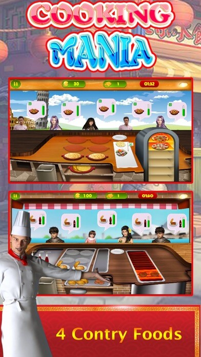 Emulate iPhone app Cooking Kitchen Chef Master Food Court Fever Games using MyAndroid