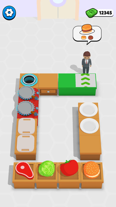 Emulate iPhone app Cooking Rush 3D using MyAndroid