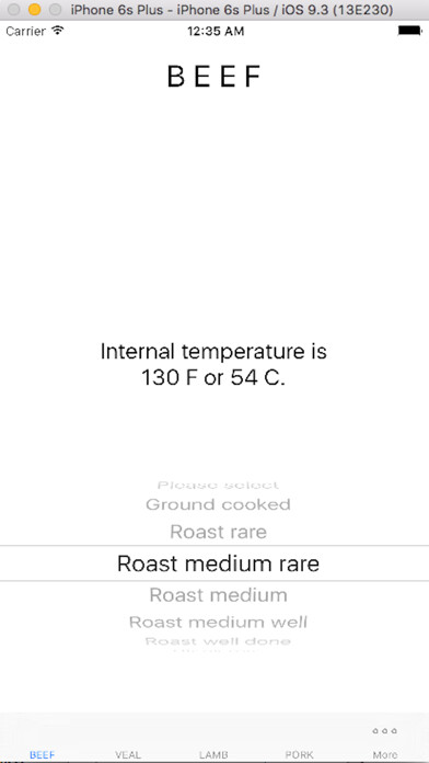 Emulate iPhone app Cooking Thermometer using MyAndroid Emulate iPhone app Cooking Thermometer using MyAndroid