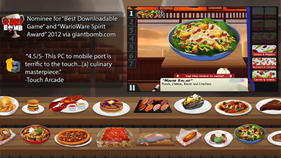 Emulate iPhone app Cook, Serve, Delicious! Mobile using MyAndroid
