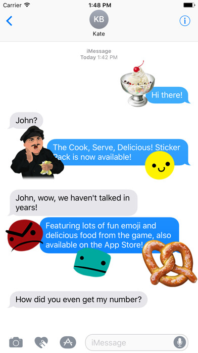 Emulate iPhone app Cook, Serve, Delicious! Sticker Pack using MyAndroid Emulate iPhone app Cook, Serve, Delicious! Sticker Pack using MyAndroid