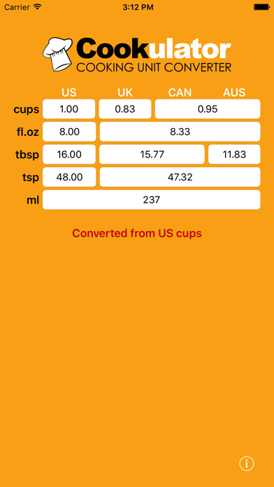 Emulate iPhone app Cookulator - LITE using MyAndroid Emulate iPhone app Cookulator - LITE using MyAndroid