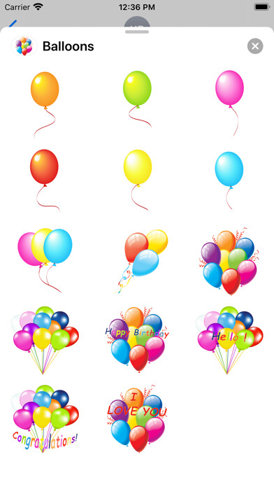 Emulate iPhone app Cool Balloon stickers for text using MyAndroid Emulate iPhone app Cool Balloon stickers for text using MyAndroid