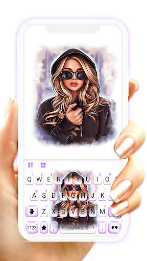 Run android online APK Cool Blond Girl Keyboard Background from MyAndroid or emulate Cool Blond Girl Keyboard Background using MyAndroid