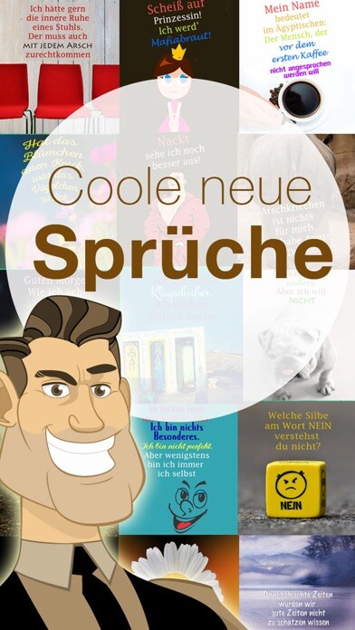 Emulate iPhone app Coole neue Sprüche - Spruchbilder Witze zum Posten using MyAndroid Emulate iPhone app Coole neue Sprüche - Spruchbilder Witze zum Posten using MyAndroid