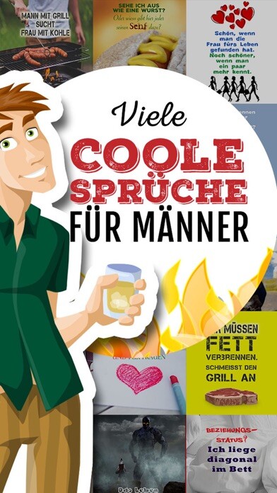 Emulate iPhone app Coole Sprüche für coole Männer using MyAndroid Emulate iPhone app Coole Sprüche für coole Männer using MyAndroid