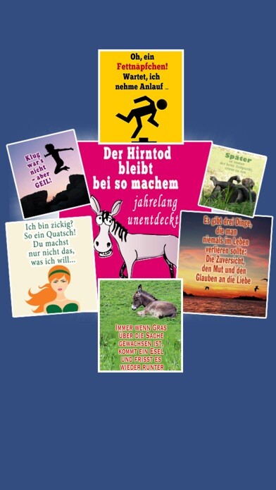 Emulate iPhone app Coole Spruchbilder - Sprüche using MyAndroid