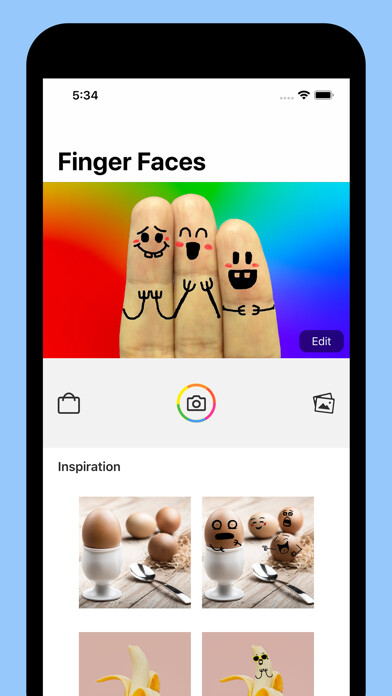 Emulate iPhone app Cool Finger Faces - Photo Fun! using MyAndroid Emulate iPhone app Cool Finger Faces - Photo Fun! using MyAndroid