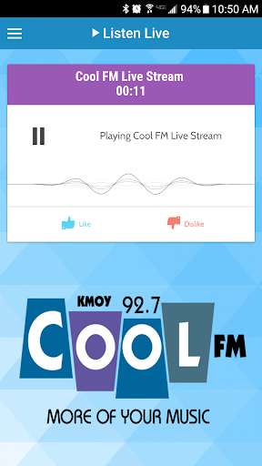 Emulate Android APK Cool FM KMOY