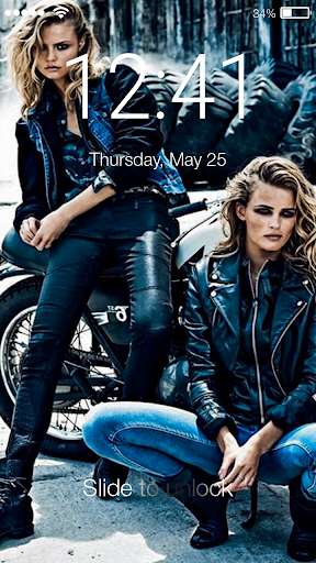 Run android online APK Cool Hot Biker Girl Wallpaper Lockscreen from MyAndroid or emulate Cool Hot Biker Girl Wallpaper Lockscreen using MyAndroid