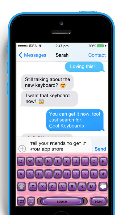 Emulate iPhone app Cool Keyboards Free using MyAndroid Emulate iPhone app Cool Keyboards Free using MyAndroid