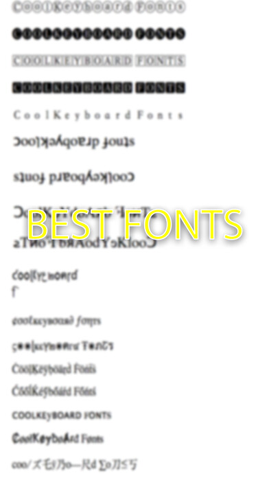 Emulate iPhone app Cool Keyboard with best fonts using MyAndroid