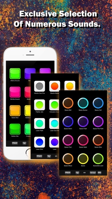 Emulate iPhone app Cool Messengers Sounds - Soundboard App using MyAndroid
