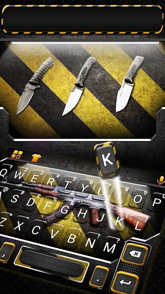 Run android online APK Cool Mob Gun Army Keyboard Theme from MyAndroid or emulate Cool Mob Gun Army Keyboard Theme using MyAndroid