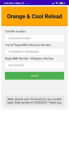 Run android online APK Cool Orange from MyAndroid or emulate Cool Orange using MyAndroid