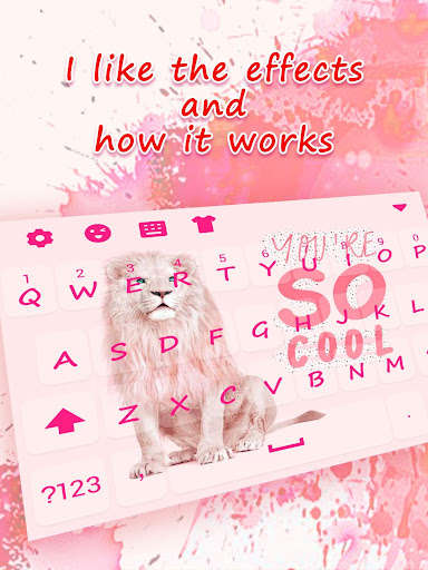 Run android online APK Cool Pink Lion Keyboard Theme for Girls from MyAndroid or emulate Cool Pink Lion Keyboard Theme for Girls using MyAndroid
