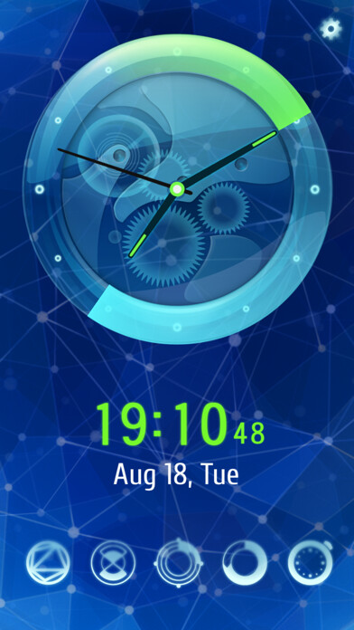 Emulate iPhone app Cool Timer Pro using MyAndroid