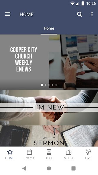 Emulate iPhone app Cooper City Church of God App using MyAndroid Emulate iPhone app Cooper City Church of God App using MyAndroid