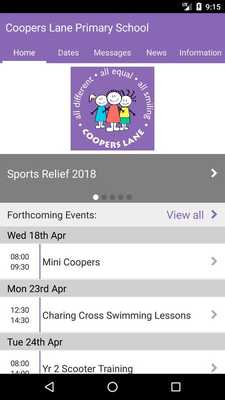 Emulate Android APK Coopers Lane Primary School